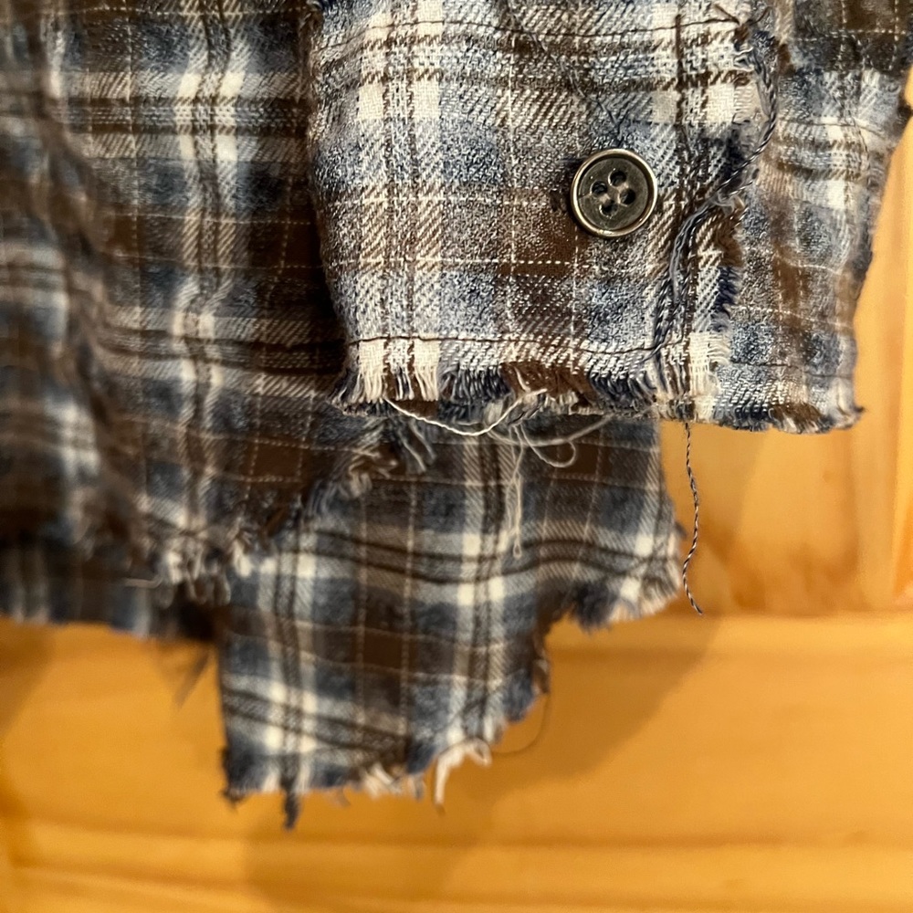 Oversized flannel La Miel boutique top